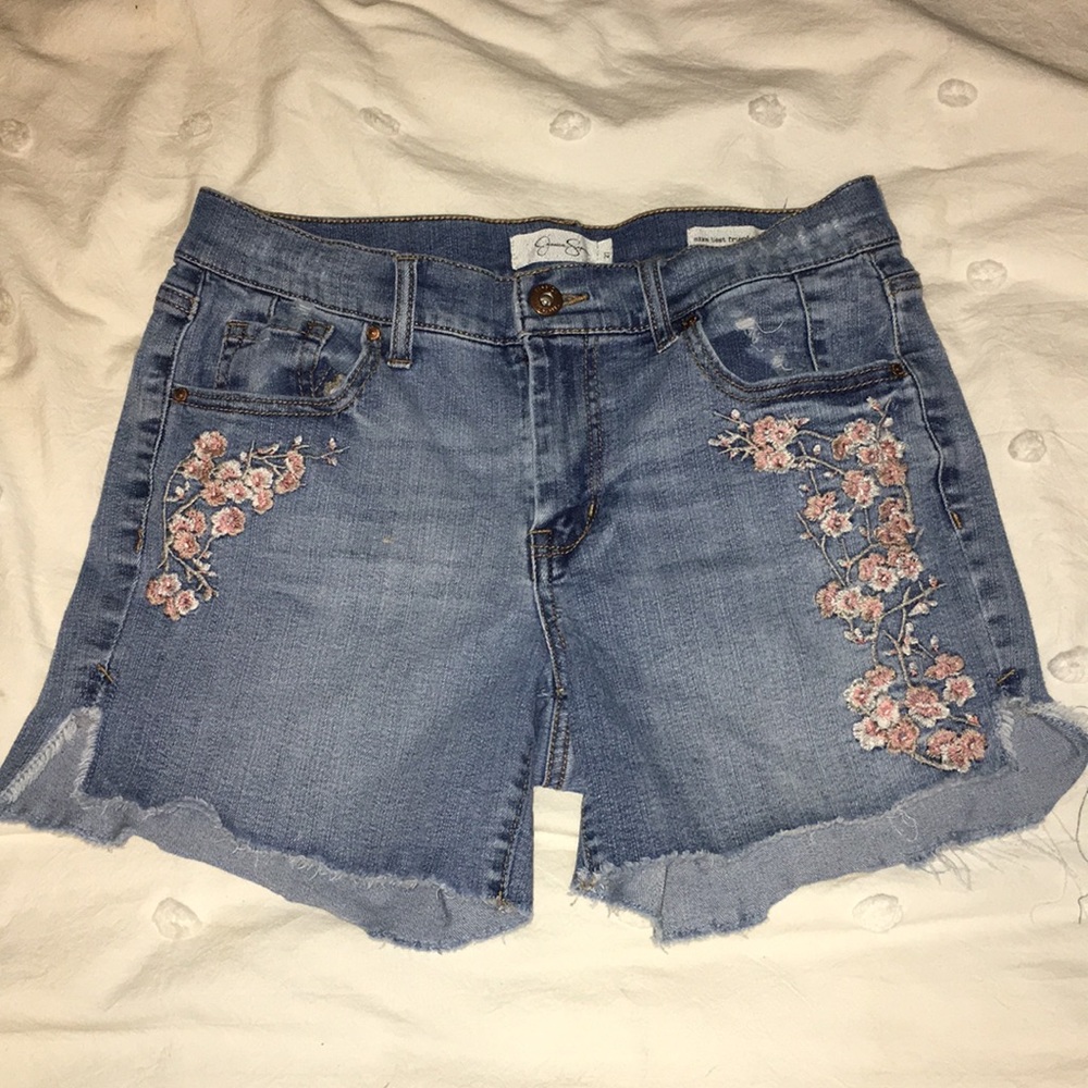 denim shorts